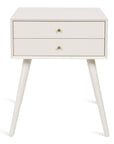 White Side Table with 2 Drawers - From Where -