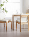 White Upholstered Dining Chairs (Set of 6) - From Where -