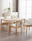 White Upholstered Dining Chairs (Set of 6) - From Where -