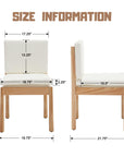 White Upholstered Dining Chairs (Set of 6) - From Where -