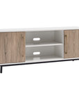 White/Antiqued Oak TV Stand - From Where -