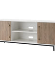 White/Antiqued Oak TV Stand - From Where -
