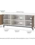 White/Antiqued Oak TV Stand - From Where -