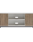 White/Antiqued Oak TV Stand - From Where -