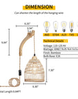 Wicker Wall Sconces (Set of 2) - From Where -