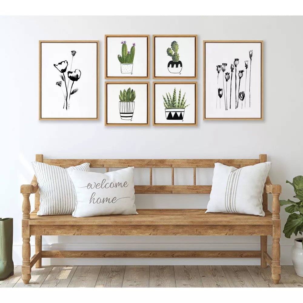 Wildflowers Framed Wall Canvas (Set of 2) - From Where -