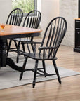 Windsor Dining Chair with Arms - From Where -