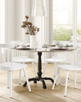 Windsor White Dining Chairs (Set of 4) - From Where -