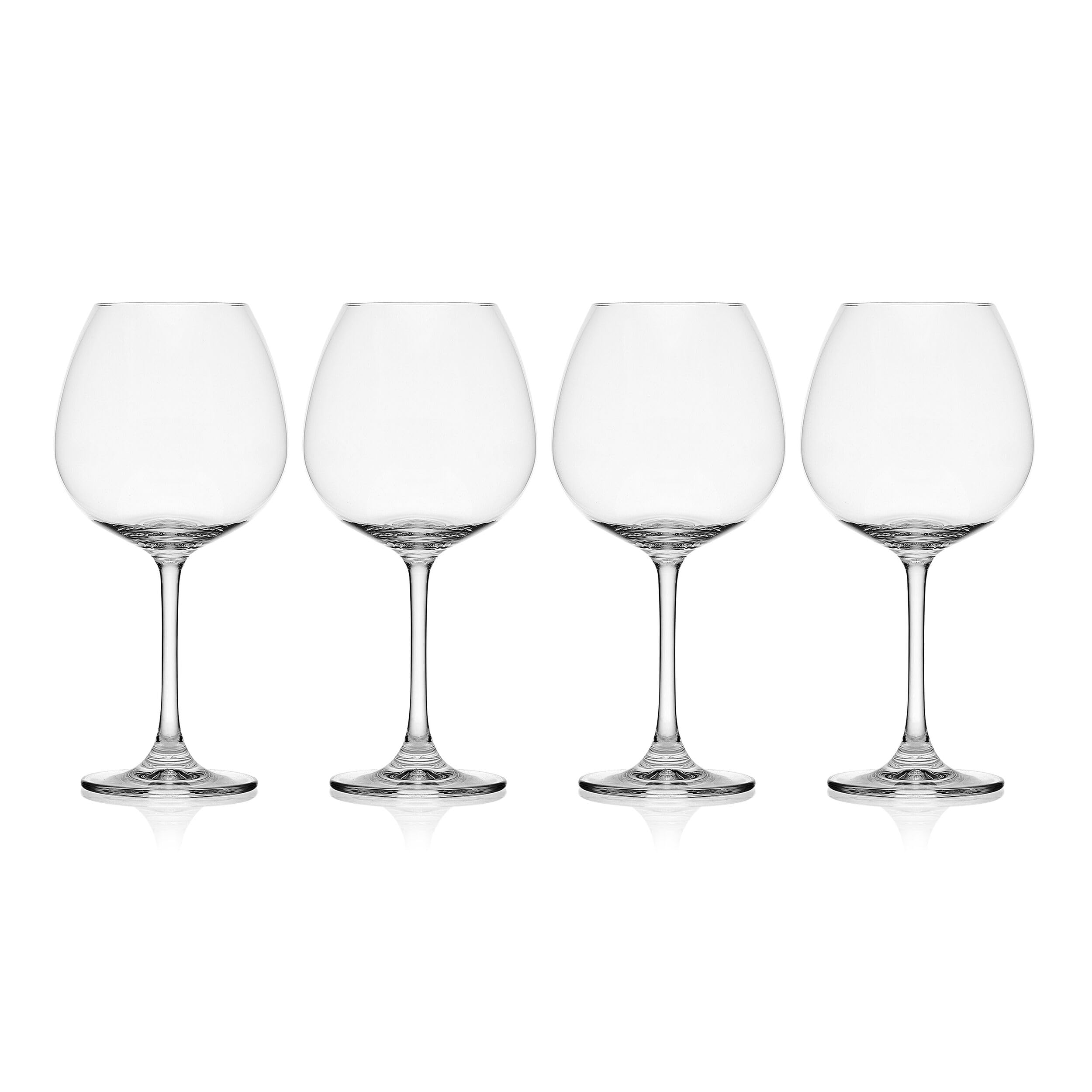 Mikasa Lana 23oz Clear Balloon Red Wine Glass Set of 4