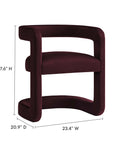 Winslow Velvet Barrel Accent Chair - From Where Finds -