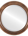 Witham Wood Flat Wall Mirror - From Where -