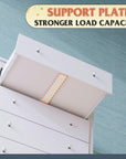 WLIVE White 5 Drawer Wood Dresser - From Where Finds -