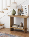 Wood Accent Storage Console Sofa Table - From Where -