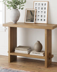 Wood Accent Storage Console Sofa Table - From Where -