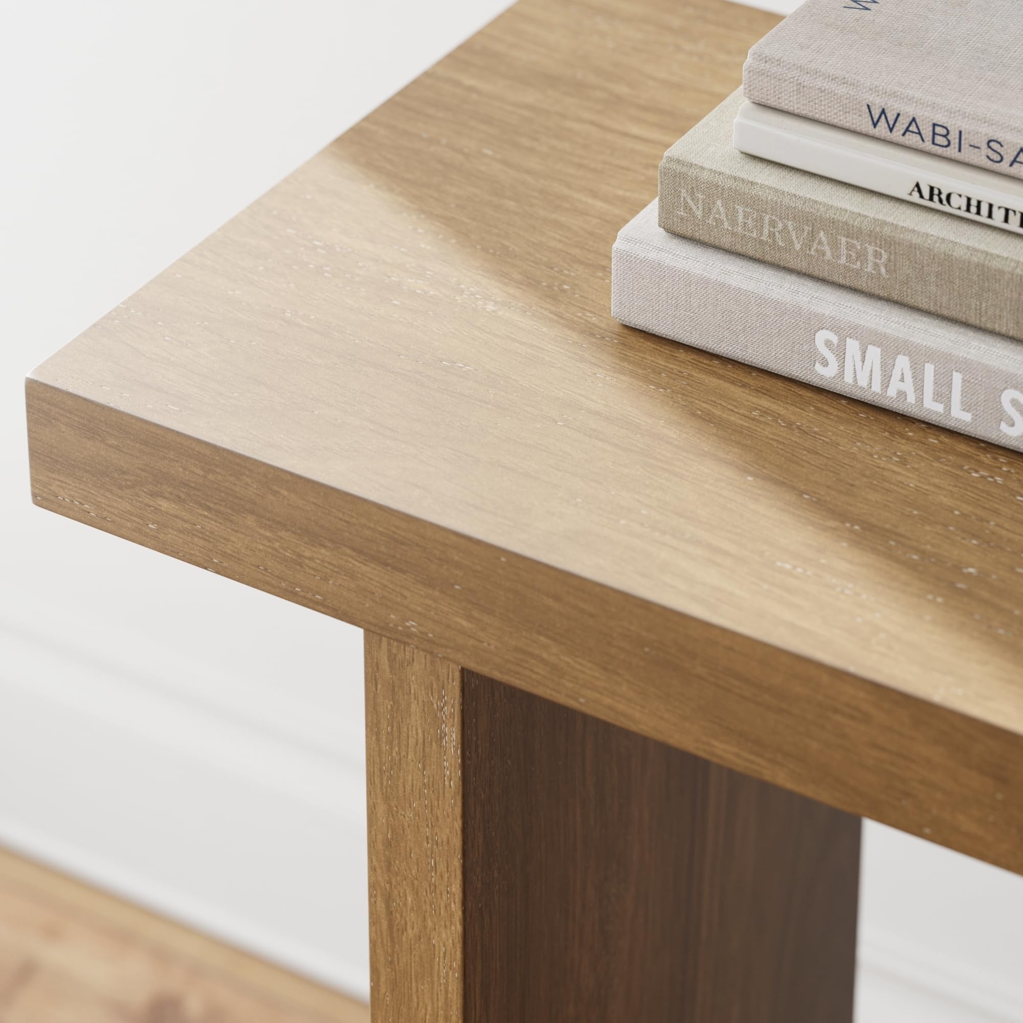 Wood Accent Storage Console Sofa Table - From Where -