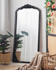 Wood Arched Standing Mirror Wall Mirror - From Where -