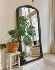 Wood Arched Standing Mirror Wall Mirror - From Where -