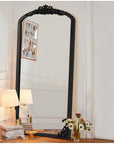 Wood Arched Standing Mirror Wall Mirror - From Where -