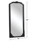 Wood Arched Standing Mirror Wall Mirror - From Where -