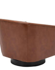 Wood Base Swivel Accent Chair - From Where -