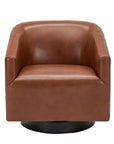 Wood Base Swivel Accent Chair - From Where -