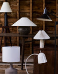 Wood & Ceramic Table Lamp (22") - From Where - Living Room