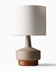 Wood & Ceramic Table Lamp - From Where Finds -