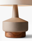 Wood & Ceramic Table Lamp - From Where Finds -