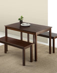 Wood Dining Table 2 Benches - From Where -