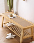 Wood Entryway Bench - From Where -