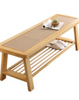 Wood Entryway Bench - From Where -