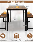 Wood Kitchen Dining Table Set - From Where -