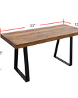Wood Rectangle Entryway Bench - From Where -