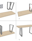 Wood Rectangle Entryway Bench - From Where -