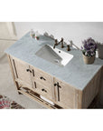 Wood Sink Vanity with Marble Top - From Where -