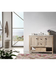 Wood Sink Vanity with Marble Top - From Where -