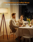 Wood Tripod Floor Lamp - From Where -