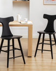 Wooden Counter Height Bar Stools (Set of 2) - From Where -
