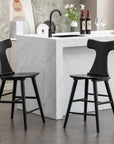 Wooden Counter Height Bar Stools (Set of 2) - From Where -