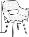 Wooden Dining Chairs with Backrest - From Where -