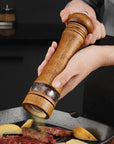 Wooden Salt and Pepper Grinder Set - From Where -