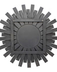 Wooden Sunburst Wall Mirror - From Where -
