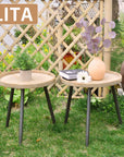 Wooden Tray Table (Set of 2) - From Where -
