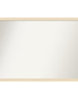 Woodgrain Stripe Framed Vanity Mirror - From Where -