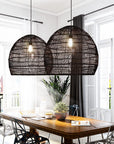 Woven Pendant Lighting Fixture - From Where -