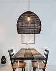 Woven Pendant Lighting Fixture - From Where -