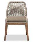 Woven Rope Mahogany Dining Chair - From Where -