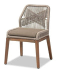 Woven Rope Mahogany Dining Chair - From Where -