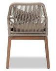 Woven Rope Mahogany Dining Chair - From Where -