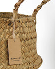 Woven Seagrass Belly Basket - From Where -